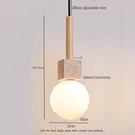 White Glass Ball LED Pendant Lights Nordic Modern Hanging Lamp