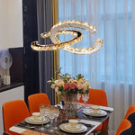 Modern Crystal Chandelier LED Pendant Light for Home, Living Room, Restaurant