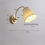 Wood Rotatable 2-Arm LED Wall Sconce with Pull Chain Switch