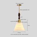 Afralia™ Nordic Style LED Pendant Light with Ceramic Shade for Bar, Dinning Room, Bedroom