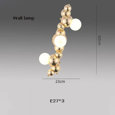 Silver Gold Molecule Stainless Steel LED Chandelier - 2022 Trend