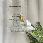 Walnut Flower Glass LED Pendant Chandelier Modern Nordic Hang Lamp