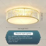 Crystal Zen Ceiling Light for Living Room, Bedroom, and Dining Room