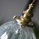 Cracked Glass LED Pendant Light for Cafe Bar Kitchen Living Room