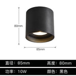 Aluminum Ceiling Lamp: Cylindrical Surface Mounted Downlight with Adjustable Beam Angle