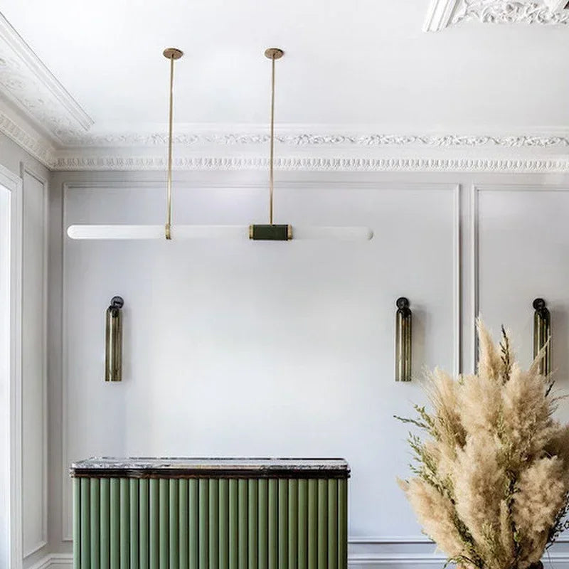 Tubular Glass Wall Sconce Light for Bedroom and Living Room