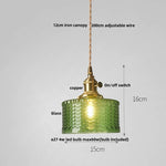 Clear Glass LED Pendant Lamp Modern Wire Adjustable Hanging Light