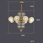 Gold Chrome Bubble Ceiling Chandelier: 2025 Trend Hanging Lamps for Living Room