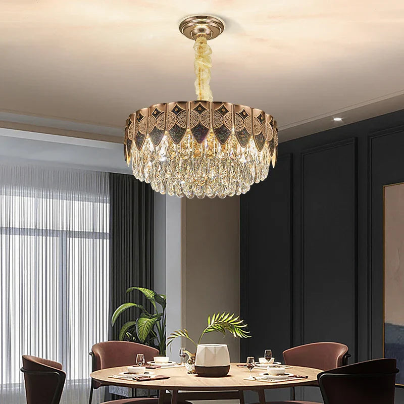 Crystal Chandelier: Modern Luxury for Living Room, Bedroom, Dining Room