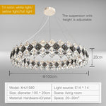 Crystal Chandelier: Postmodern Luxury Pendant for Living Room, Bedroom, and Restaurant