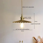 Copper LED Pendant Light, Modern Decor for Bedroom & Living Room