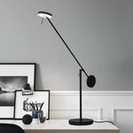 Industrial Swing Arm Table Lamp - Modern Lighting for Living/Bedroom, Office, Study