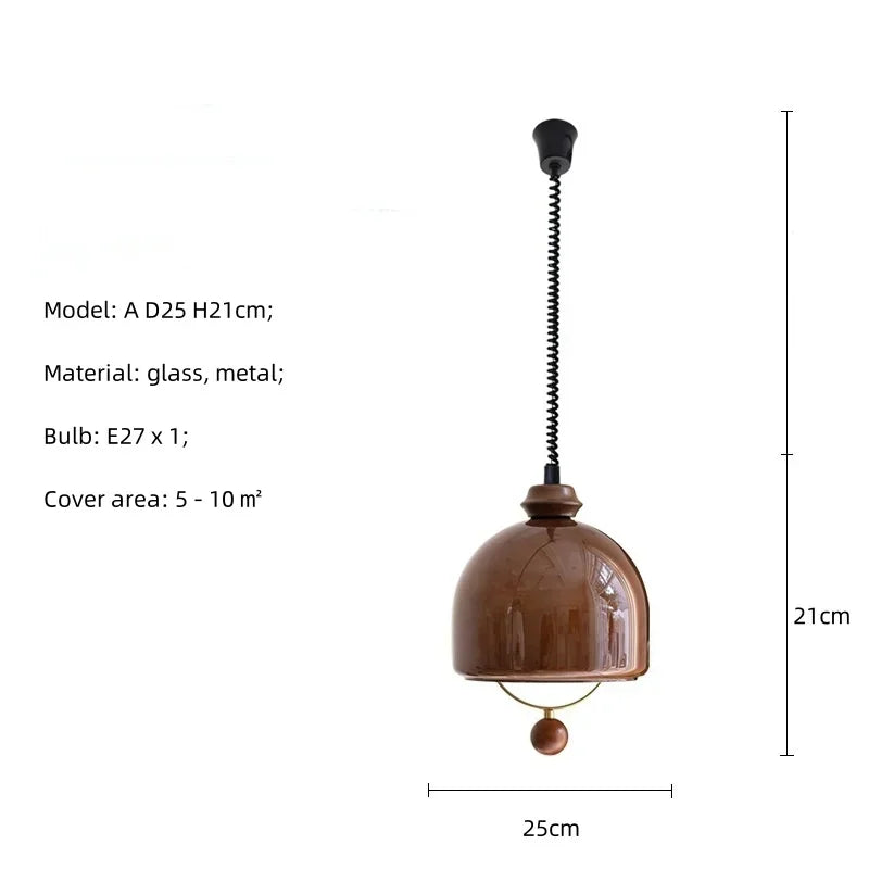 Amber Shades Retro Dining Room Pendant Chandelieriola™