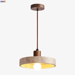 Afralia™ Yellow Travertine LED Pendant Lamps: Nordic Modern Interior Lighting for Living Room