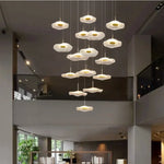 Modern Acrylic LED Pendant Chandelier for Living Dining Room Staircase Lighting