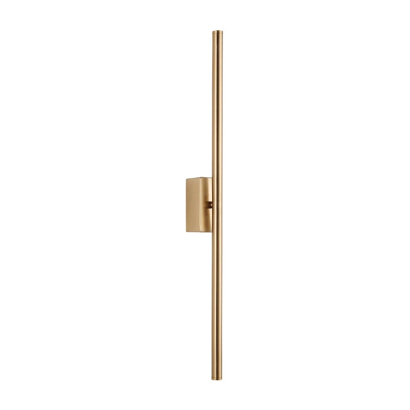 Linear Tube LED Wall Lamp Up Down Light Black Gold Sconce