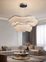 Modern Luxury Crystal Bead Chandelier with LED Lights for Home Decor