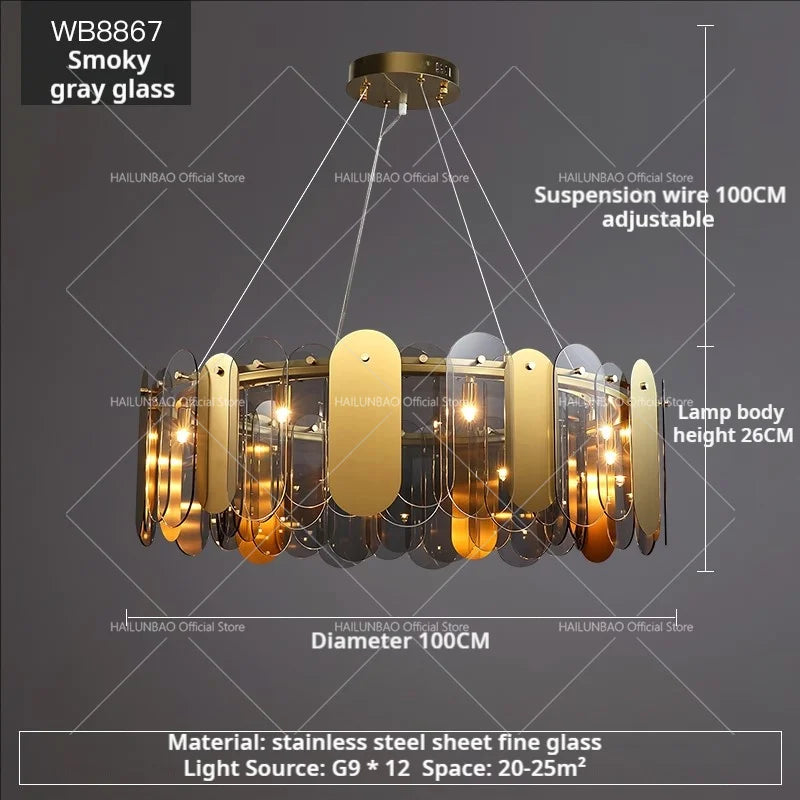Postmodern Chandelier: LED Living Room Diningroom Bedroom Clothing Store Light