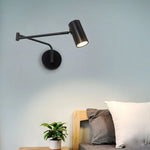 Acrylic Iron LED Wall Lamp | Modern Rotate Black Stair Light | Dining Room Study Fixtures