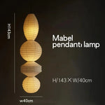 Akari Paper Pendant Lamp by - Noguchi Style Chandelier for Living Room & Bedroom