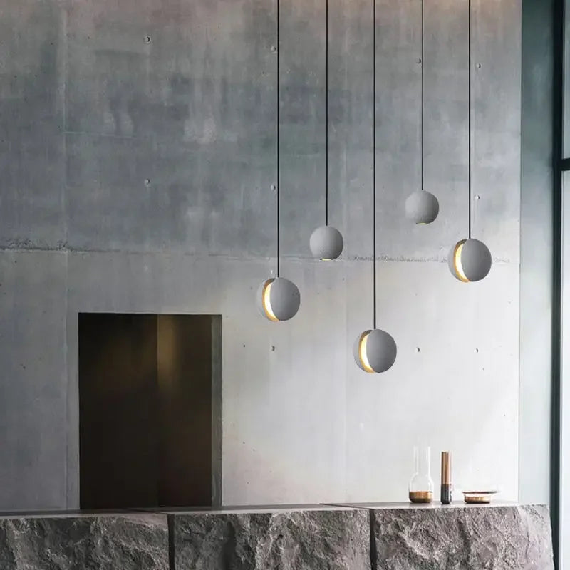 Cement Pendant Light: Industrial Nordic Retro Chandelier for Hotel Restaurant Bar