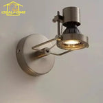 LED Industrial Bedroom Wall Lamp Black/Nickel Mounted Studio Cafe Background