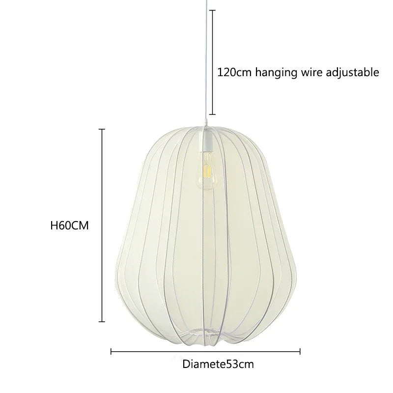 Nordic Fabric Chandelier Pendant Lights for Living Room Bedroom Stair Decor