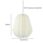 Nordic Fabric Chandelier Pendant Lights for Living Room Bedroom Stair Decor