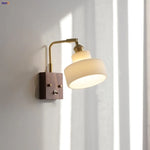 Rotatable LED Wall Sconce Glass Walnut Stair Light