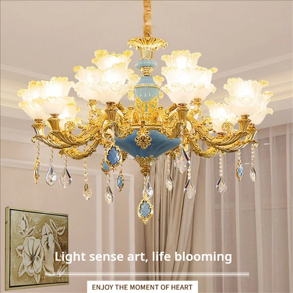 Elegant Crystal Chandelier Living Room Bedroom Lighting