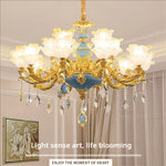 Elegant Crystal Chandelier Living Room Bedroom Lighting