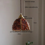 Afralia™ Crystal Glass LED Pendant: Tiffany Style Hanging Light for Living Room