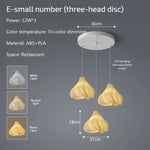 Modern 3D Printing Ceiling Chandelier for Home Dining Room Bedroom Decor