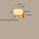 Walnut Wood LED Wall Lamp Home Decor Nordic Vanity Light Fixture