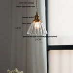 Clear Glass Wire Pendant Light Fixture Nordic Modern Hanging Lamp