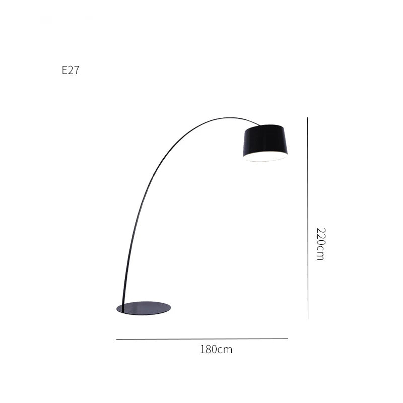 Modern Black Floor Lamp for Living Room & Bedroom Lighting