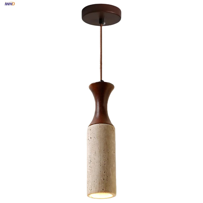 Afralia™ Wood LED Pendant Lights for Bar Restaurant Dining Room Decor