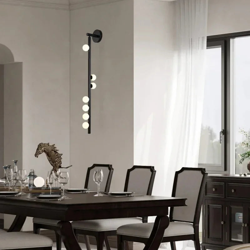 Modern Glass Ball LED Wall Lamp for Living Room, Bedroom, Hotel Stairs Lighting