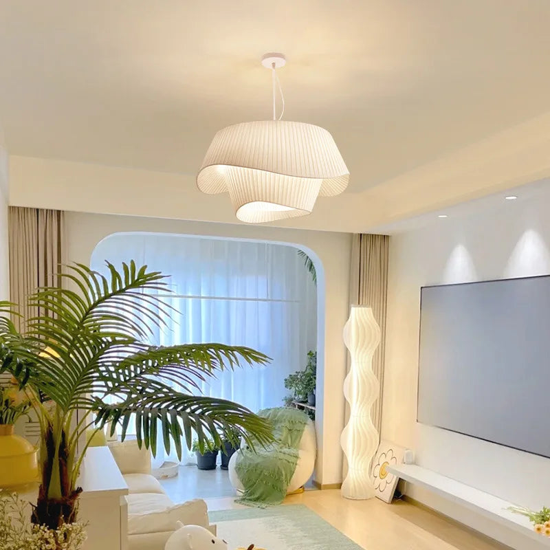 Fabric Pendant Light Designer Hanging Lighting Chandelier Fixture