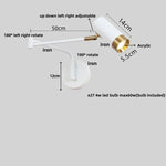 Afralia™ Rotatable LED Wall Sconce Swing Arm Light Fixture - Nordic Design