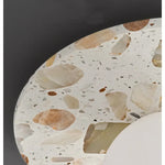 Terrazzo Marble Stone LED Wall Sconce Lamp, Modern Nordic Bedside Light