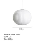 Nordic Silk Chandelier Pendant Light for Living and Dining Room Decor