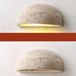 Travertine LED Wall Light: Ancient Chinese Style for Aisle, Study, Porch, Bedside.