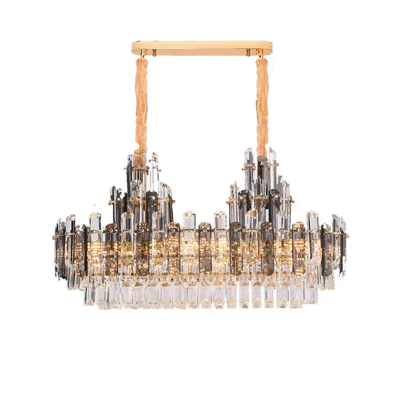 Dimmable Crystal Chandelier Lighting for Living Room