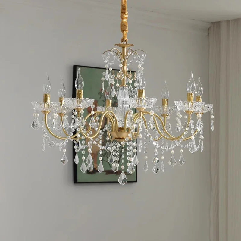 Crystal Chandeliers Light for Living Room and Dining Room