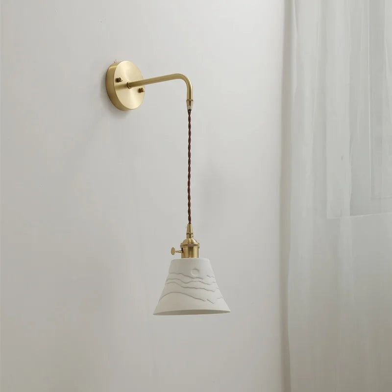 Ceramic Copper LED Wall Lights - Modern Bedroom Living Room Lamparas De Pared