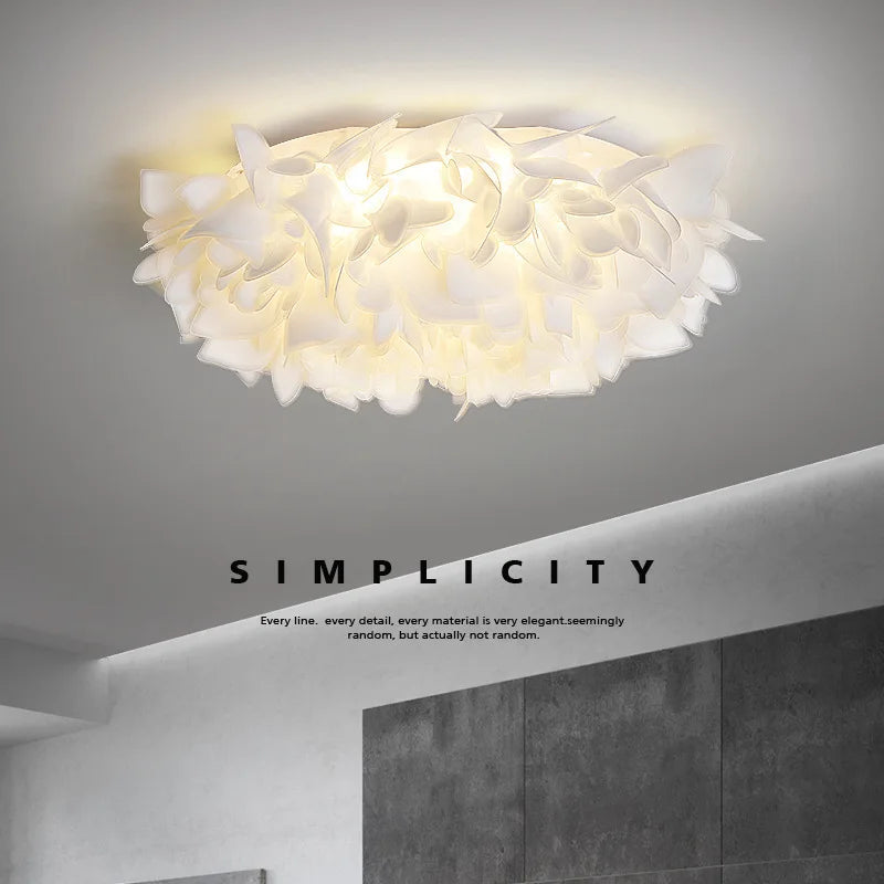 Luxury Petal Ceiling Lamp for Bedroom Foyer Dining Room Lighting