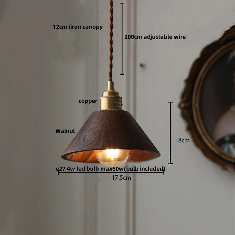 Afralia™ Glass LED Pendant Lamp Copper Socket for Dining Living Room Decor
