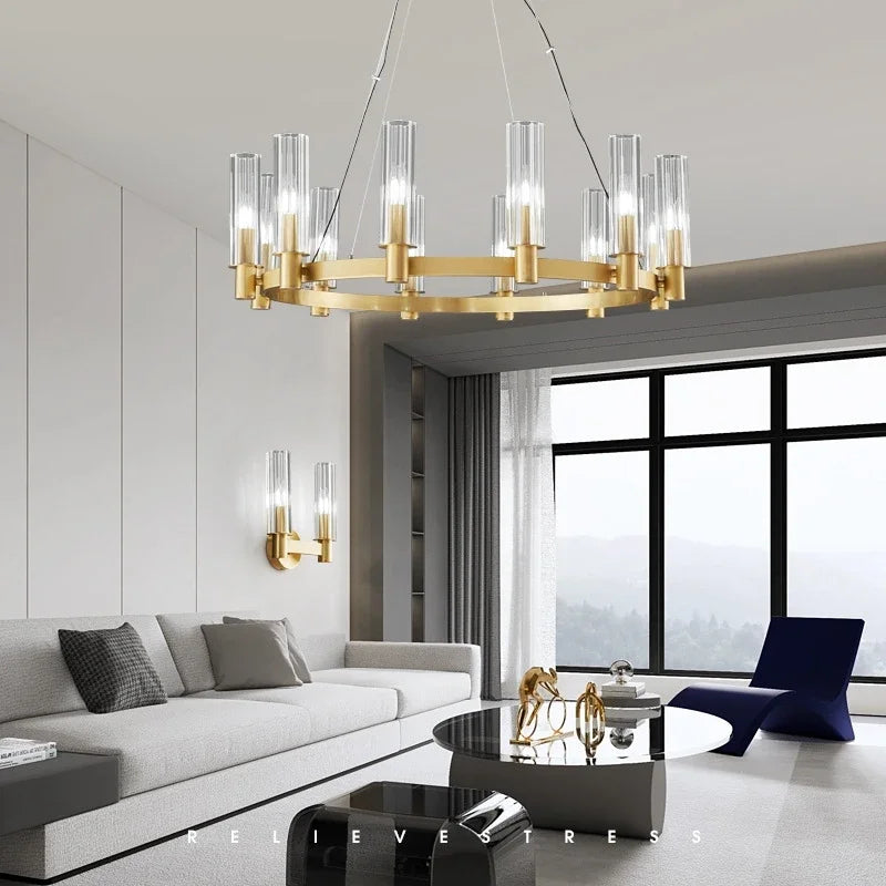 Crystal Chandelier Pendant Lights - Luxury LED Lighting for Living Room