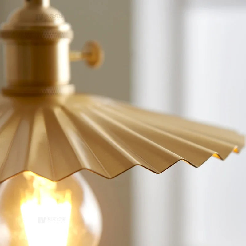 Copper LED Pendant Lights: Stylish Nordic Hanging Lamp for Home Decor.